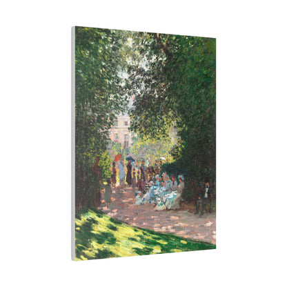 The Parc Monceau 1878 by Claude Monet on a Matte Canvas Stretched 0.75