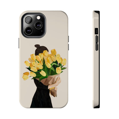 Golden Blooms: Femme Elegance Edition Tough Phone Cases