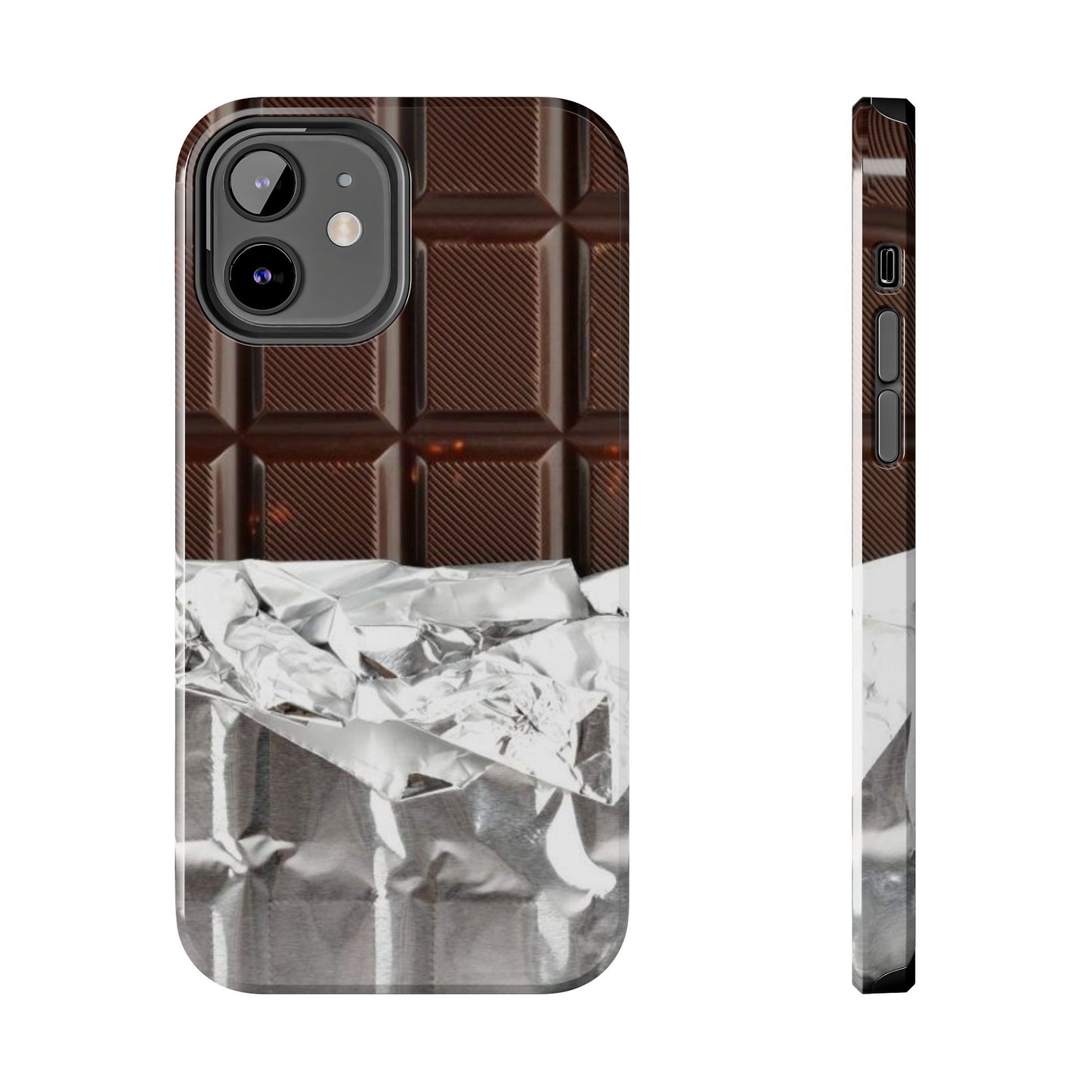 Chocolate with Silver Wrap iPhone Cases