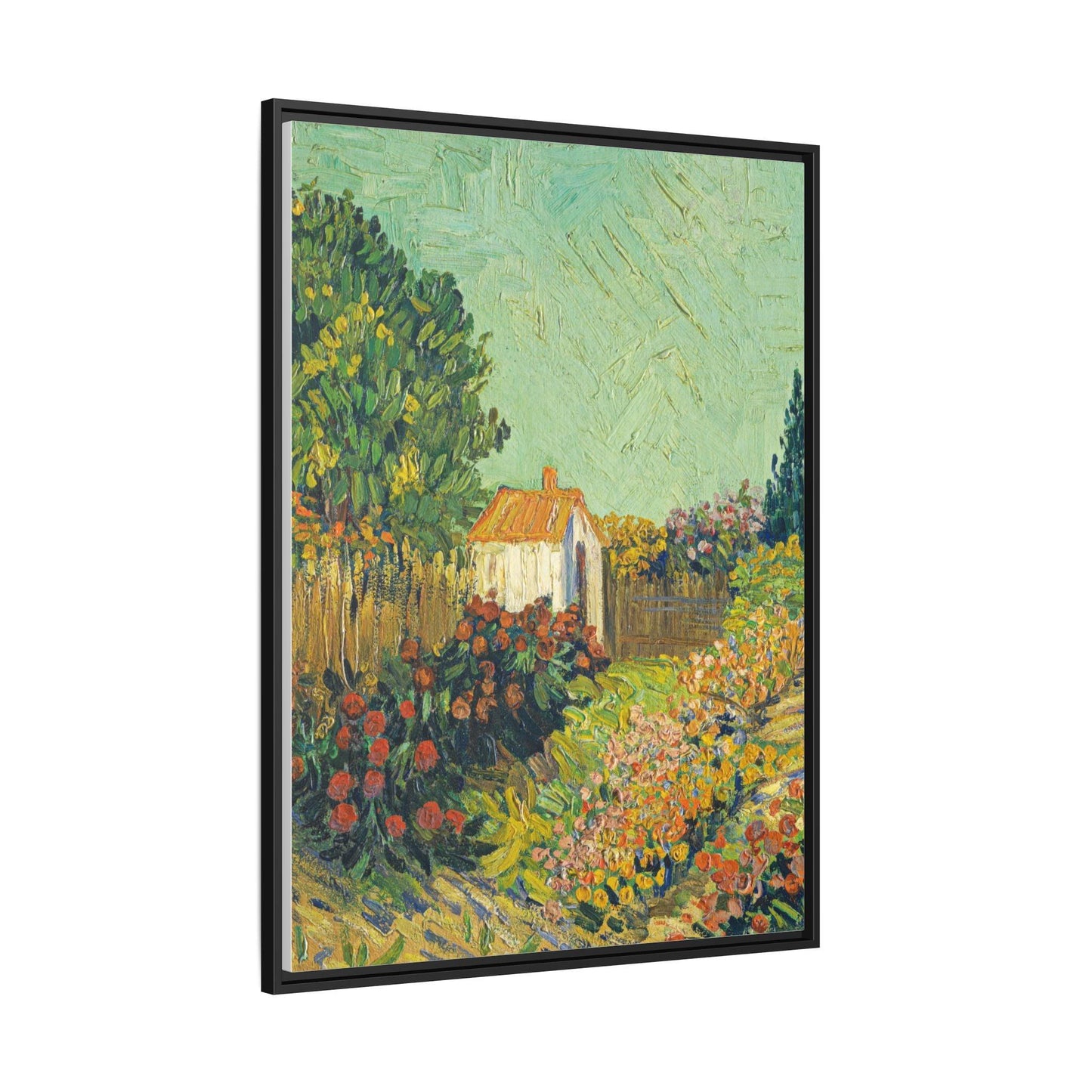 Vincent van Gogh's Landscape (ca. 1925-1928) - Matte Canvas, Black Framed