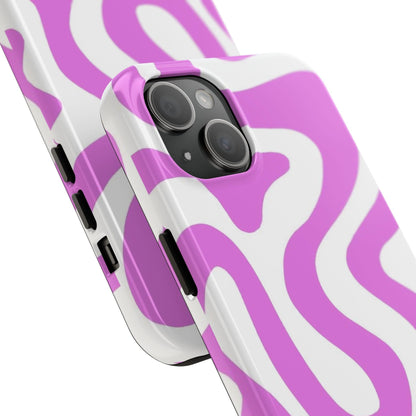 Lilac Swirl Fusion Tough iPhone Cases