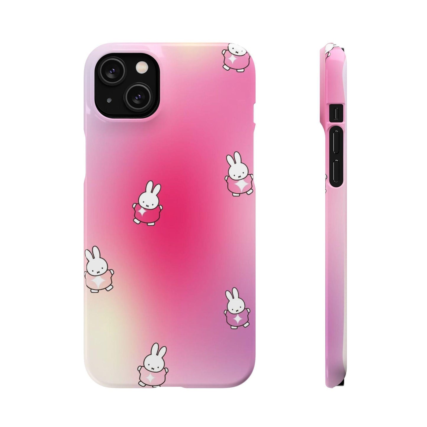 The Bunny Aura Pink Snap Cases