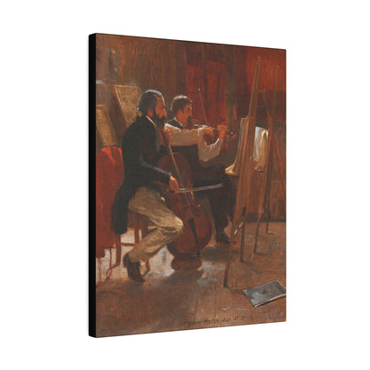 The Studio (1867) by Winslow Homer - Matte Canvas, Stretched, 0.75"