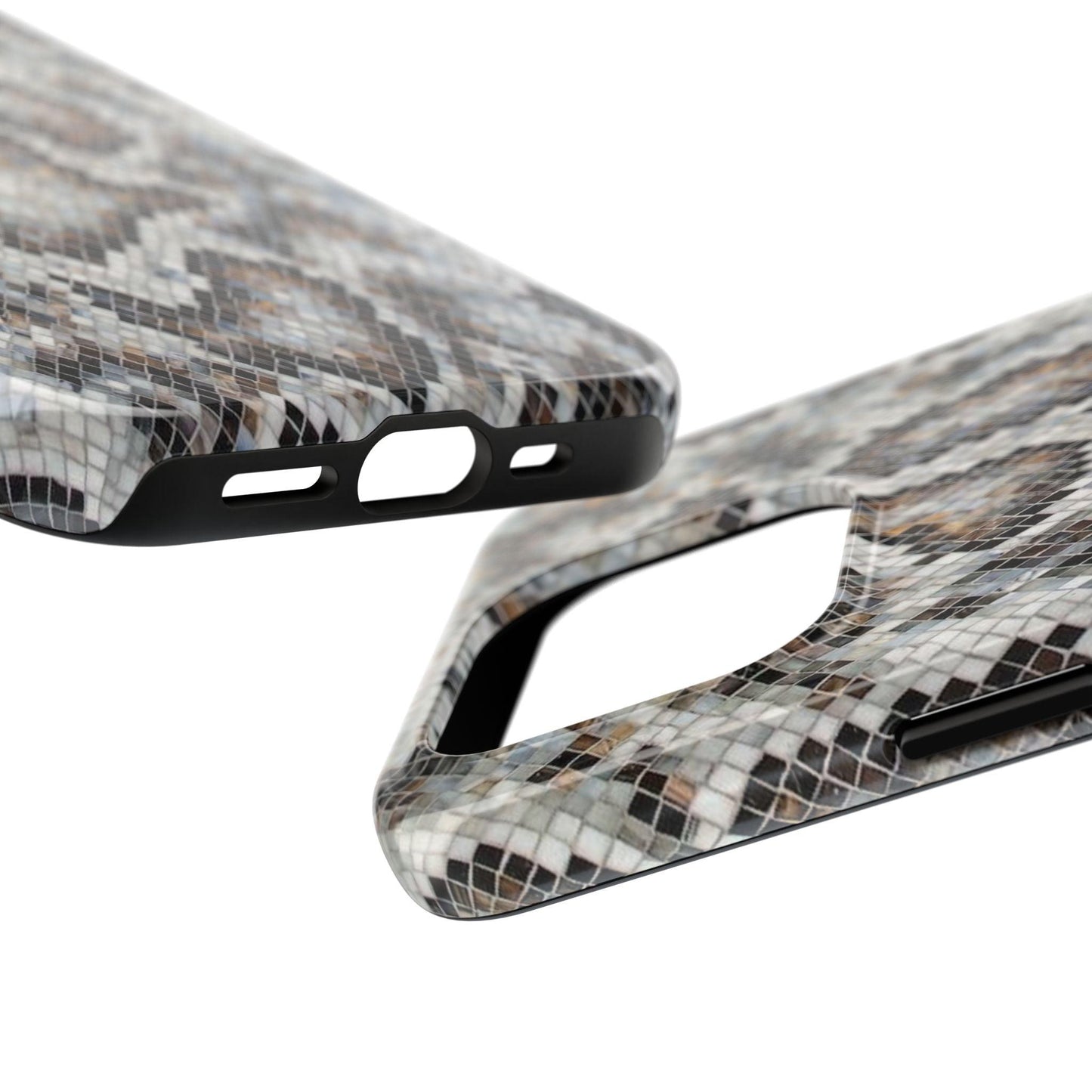 Crawler in Grey Mosaic Tough iPhone Cases