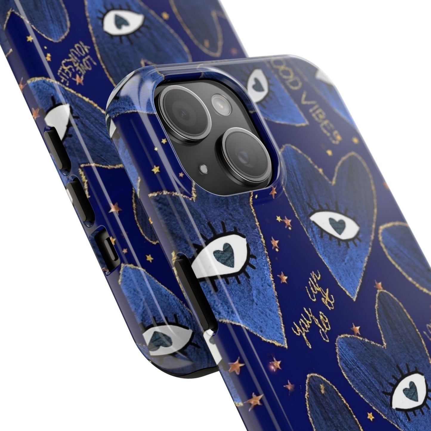 Lucky Midnight Blue Eyes Tough iPhone Cases