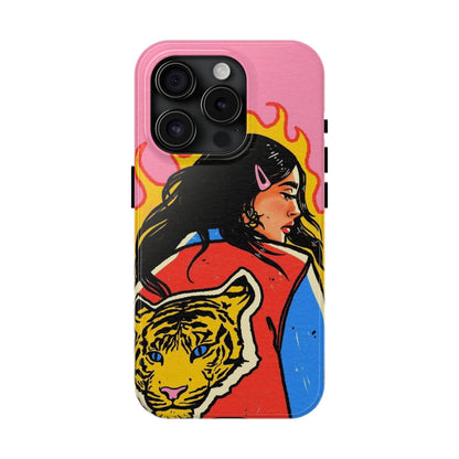 Fierce Femme Flames Tough iPhone Cases