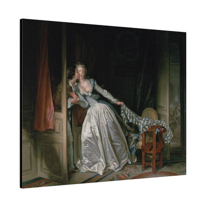 The Stolen Kiss by Jean-Honoré Fragonard - Matte Canvas, Stretched, 0.75"