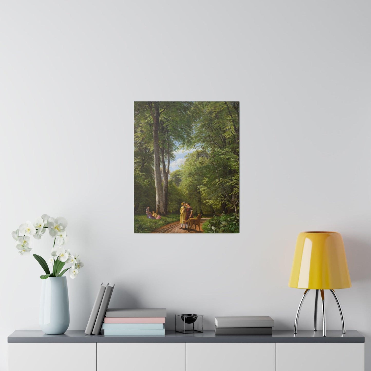 A Beech Wood in May near Iselingen Manor, Zealand by P. C. Skovgaard - Matte Canvas, Stretched, 0.75"