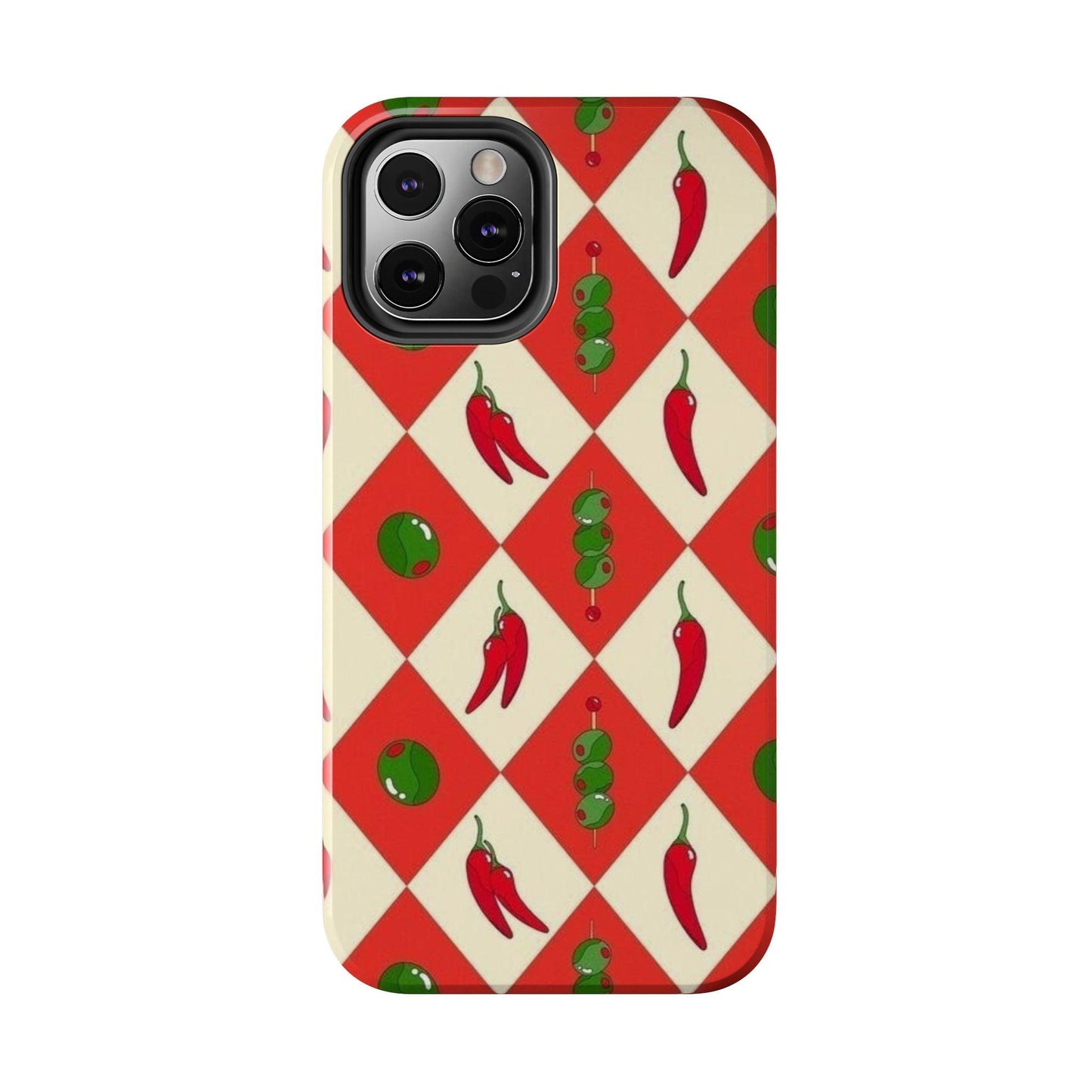 Red Chillies and Olives iPhone Cases