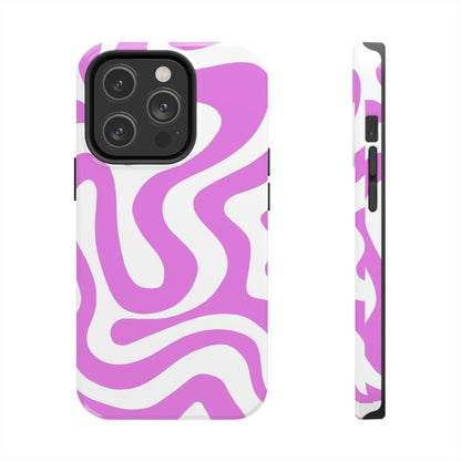 Lilac Swirl Fusion Tough iPhone Cases