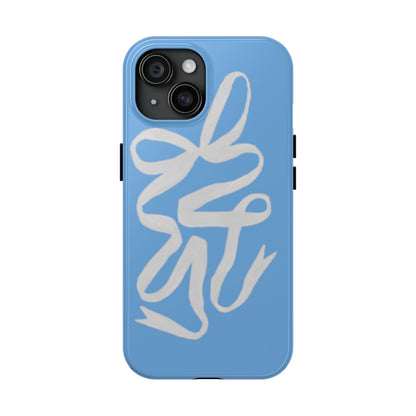 Bow in Blue Cute iPhone Cases