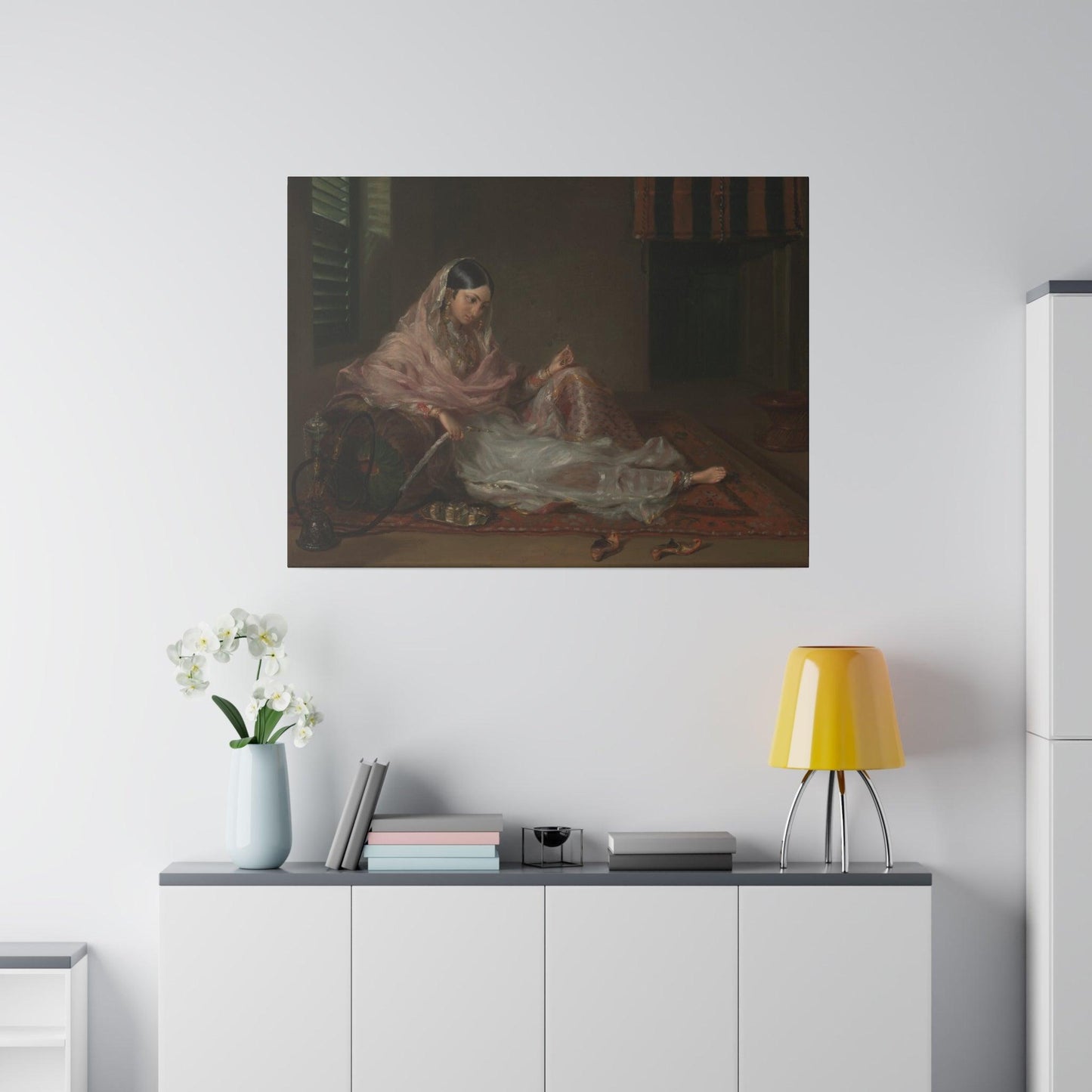 Lady Reclining by Unknown - Matte Canvas, Stretched, 0.75"