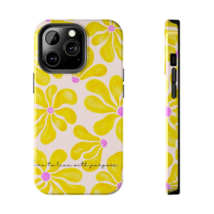 Sunshine Floral Tough iPhone Cases