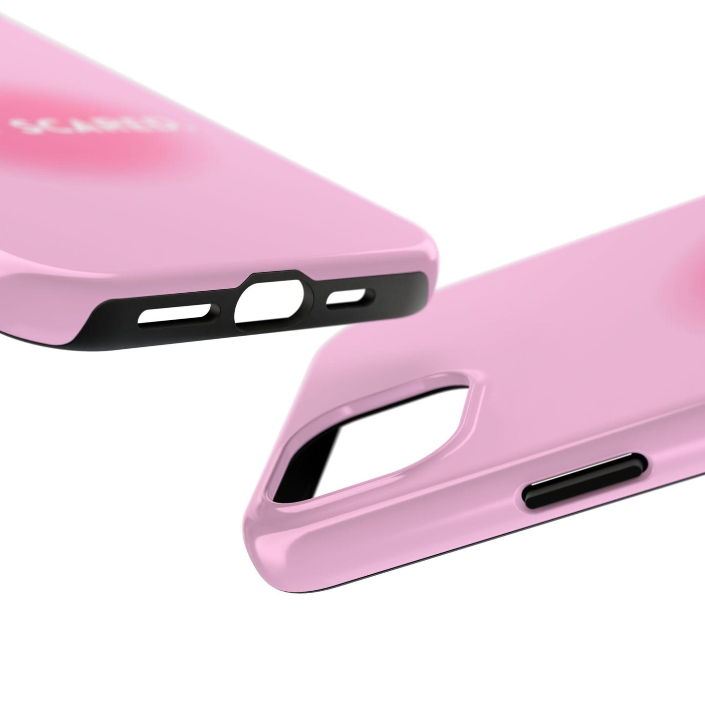 Do It Scared Tough iPhone Cases in Pink Aura