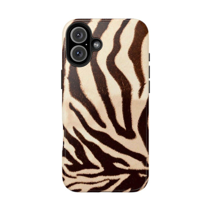 Taupe Twilights Stripe Tough iPhone Cases