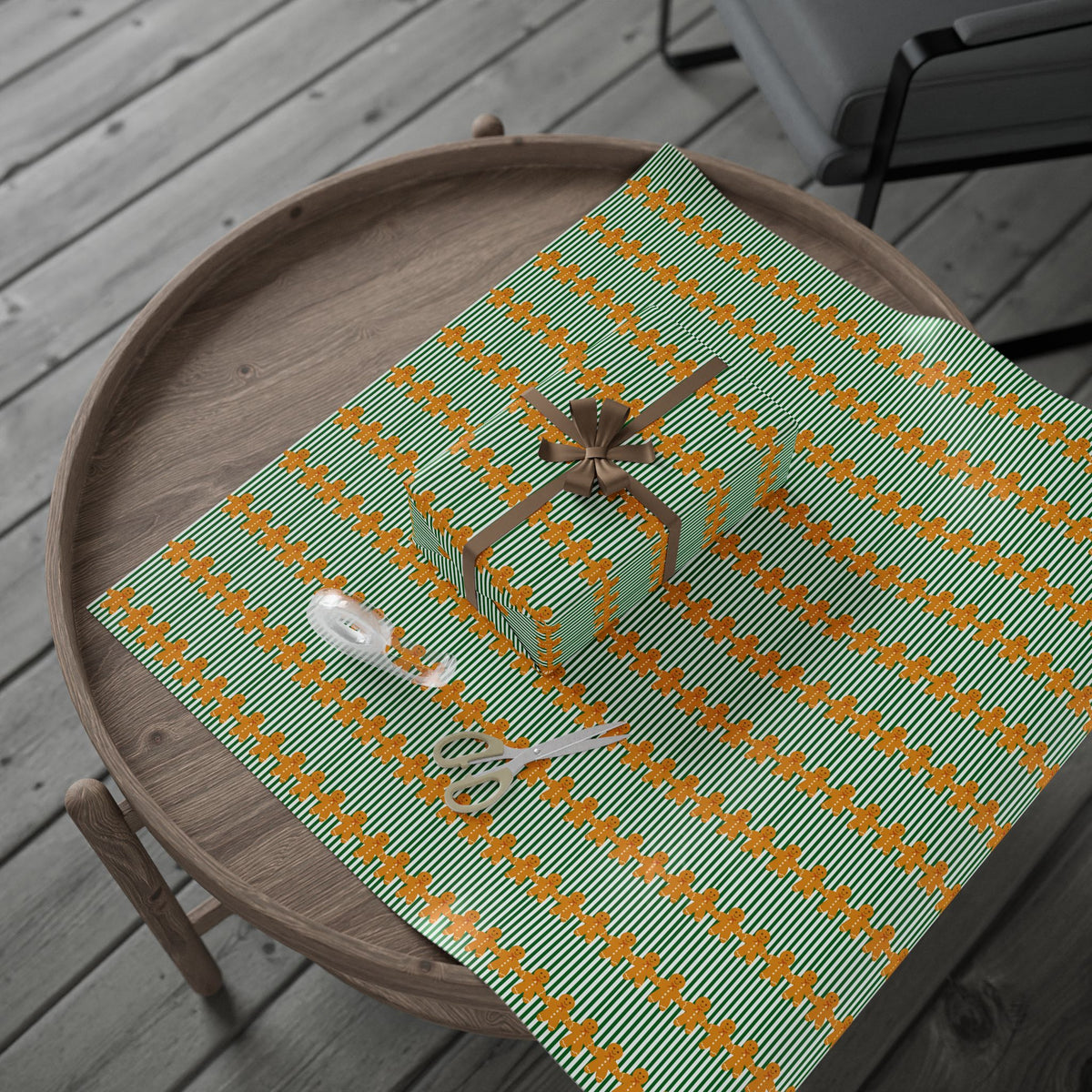 Gingerbread Giggles Gift Wrap