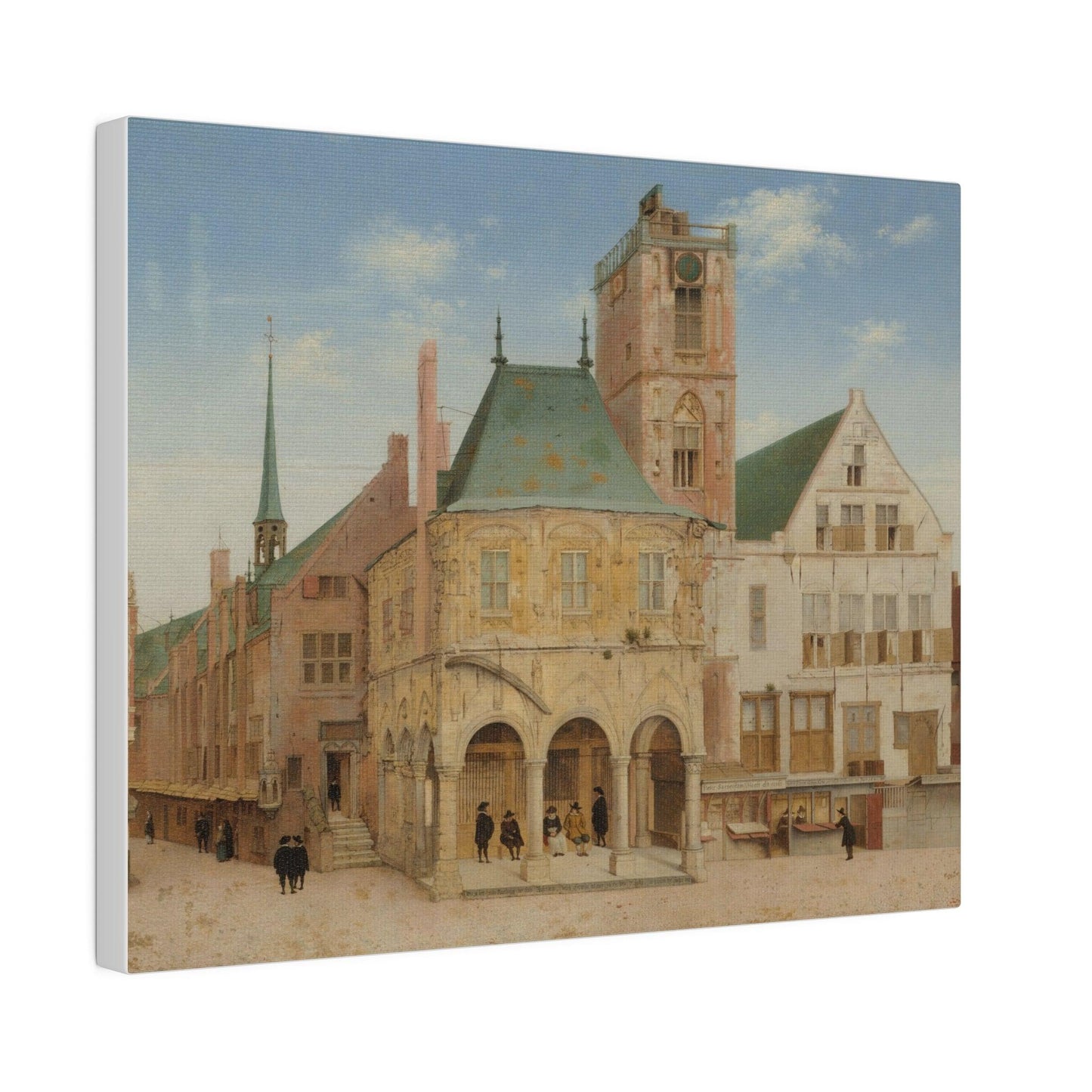 The Old Town Hall of Amsterdam (1657) by Pieter Jansz Saenredam - Matte Canvas, Stretched, 0.75"