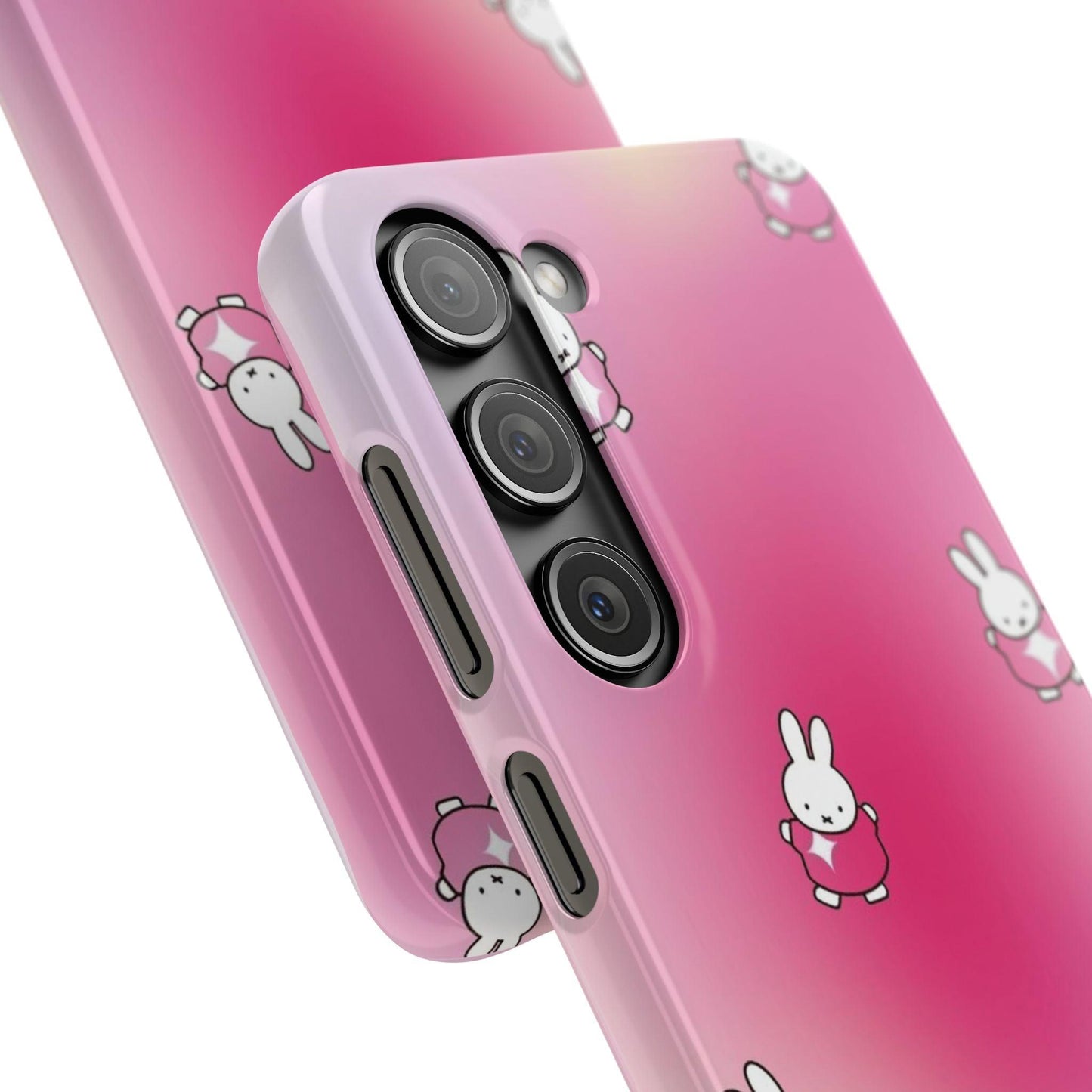 The Bunny Aura Pink Snap Cases