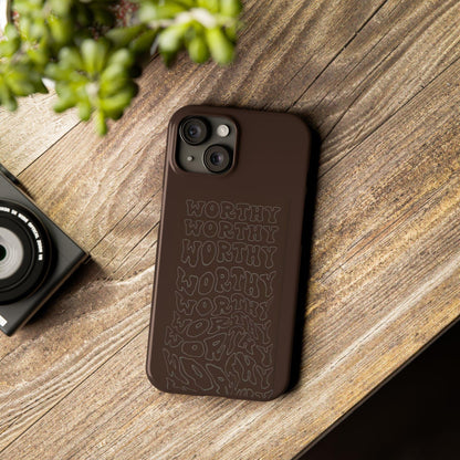 Worthy Brown Slim iPhone Cases