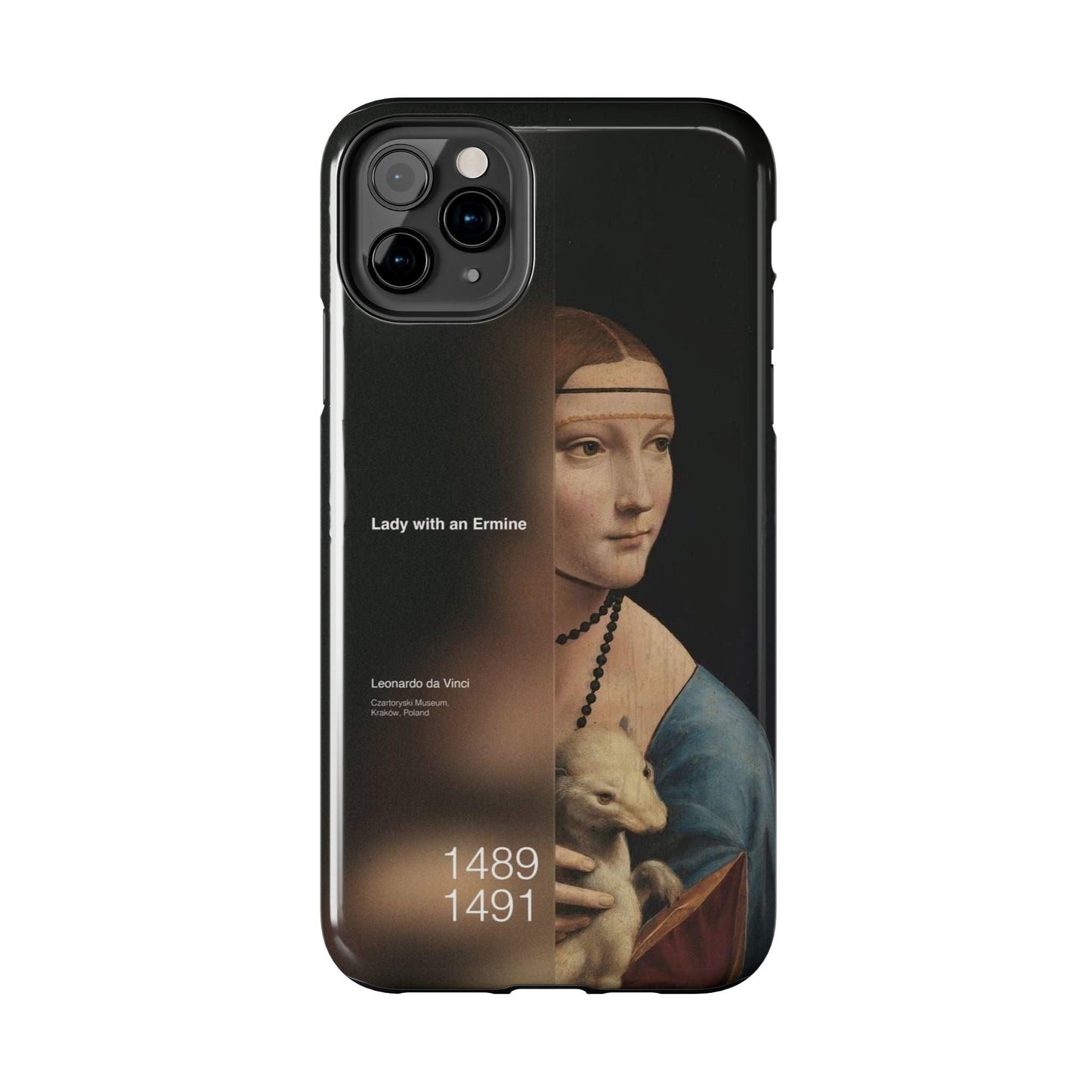 Da Vinci's Ermine Elegance Tough iPhone Cases