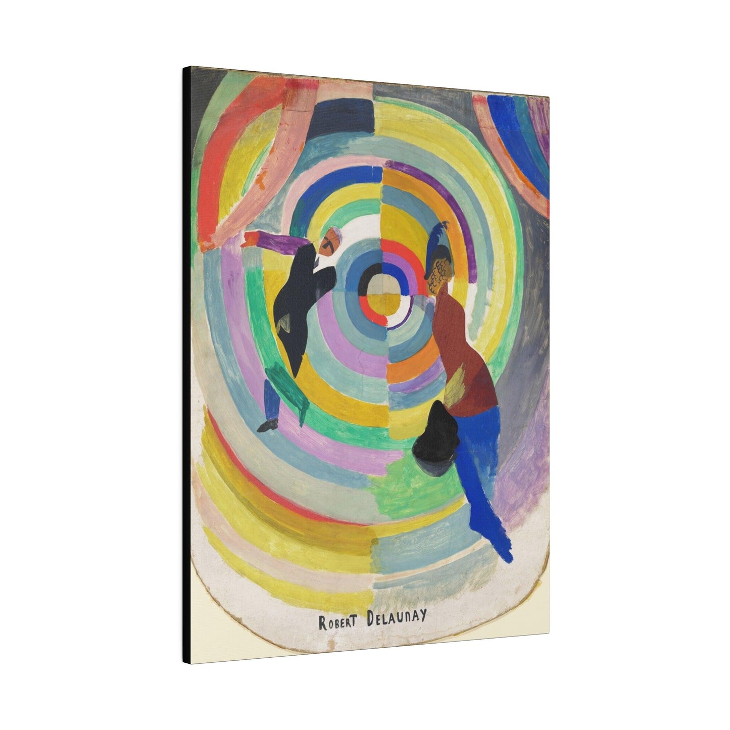 Political Drama (1914) by Robert Delaunay - Matte Canvas, Stretched, 0.75"