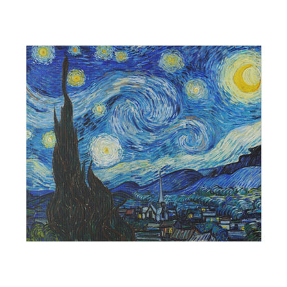 Vincent Van Gogh's The Starry Night (1889) - Matte Canvas, Stretched, 0.75"