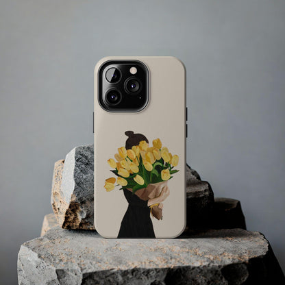 Golden Blooms: Femme Elegance Edition Tough Phone Cases