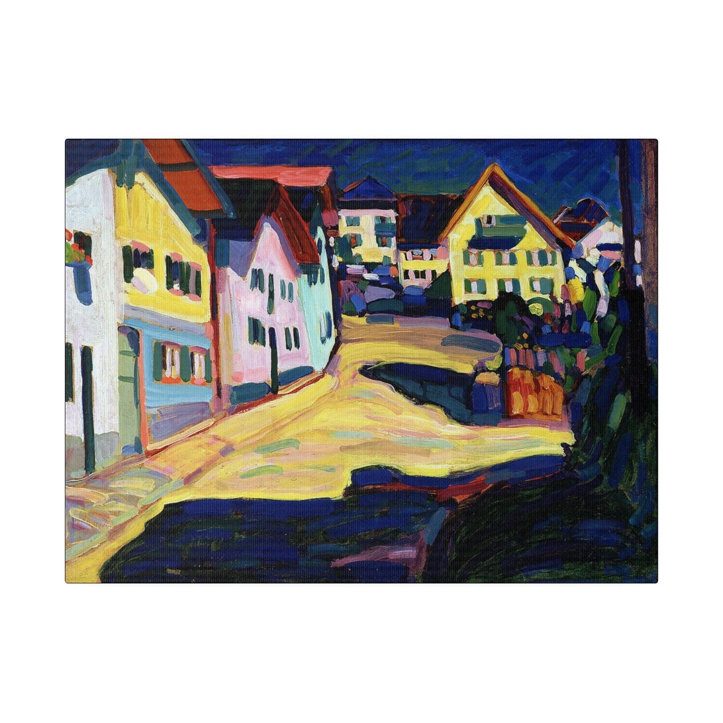 Murnau, Burggrabenstrasse 1 (1908) painting by Wassily Kandinsky -- Matte Canvas, Stretched, 0.75"