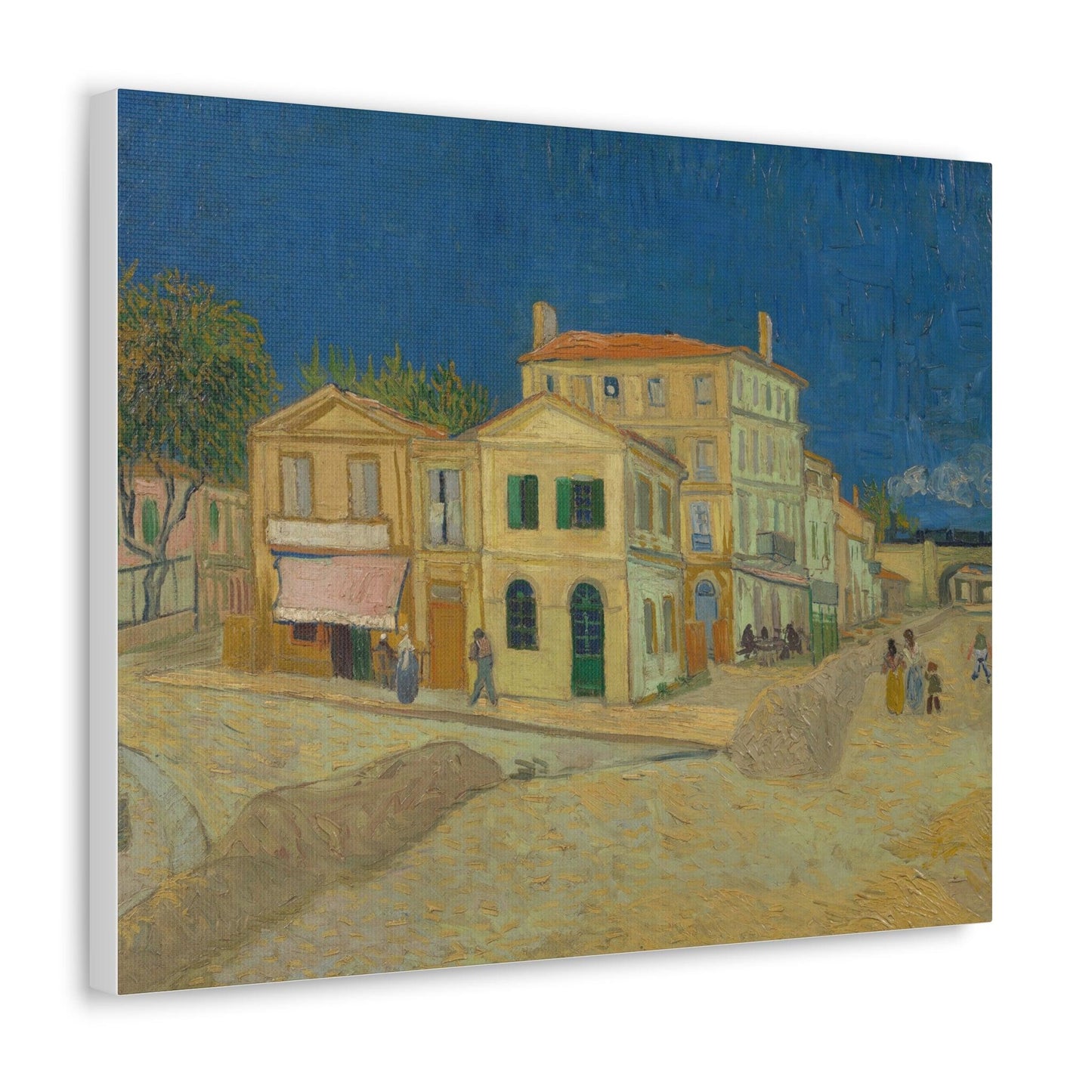 The Yellow House by Vincent Van Gogh - Canvas Gallery Wraps