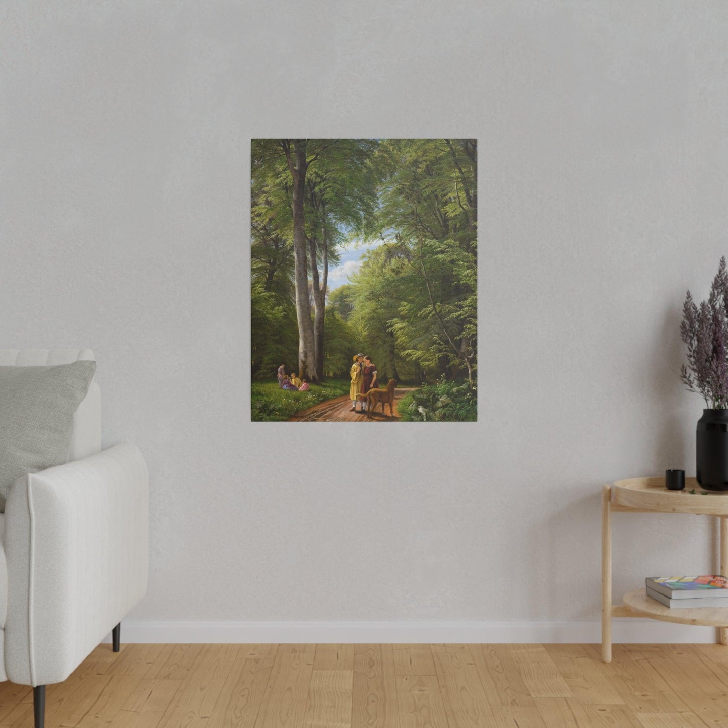 A Beech Wood in May near Iselingen Manor, Zealand by P. C. Skovgaard - Matte Canvas, Stretched, 0.75"