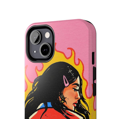 Fierce Femme Flames Tough iPhone Cases