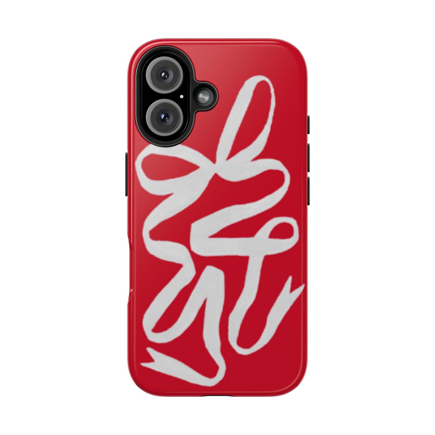 Bow Ribbon Red iPhone Cases