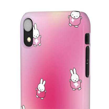 The Bunny Aura Pink Snap Cases