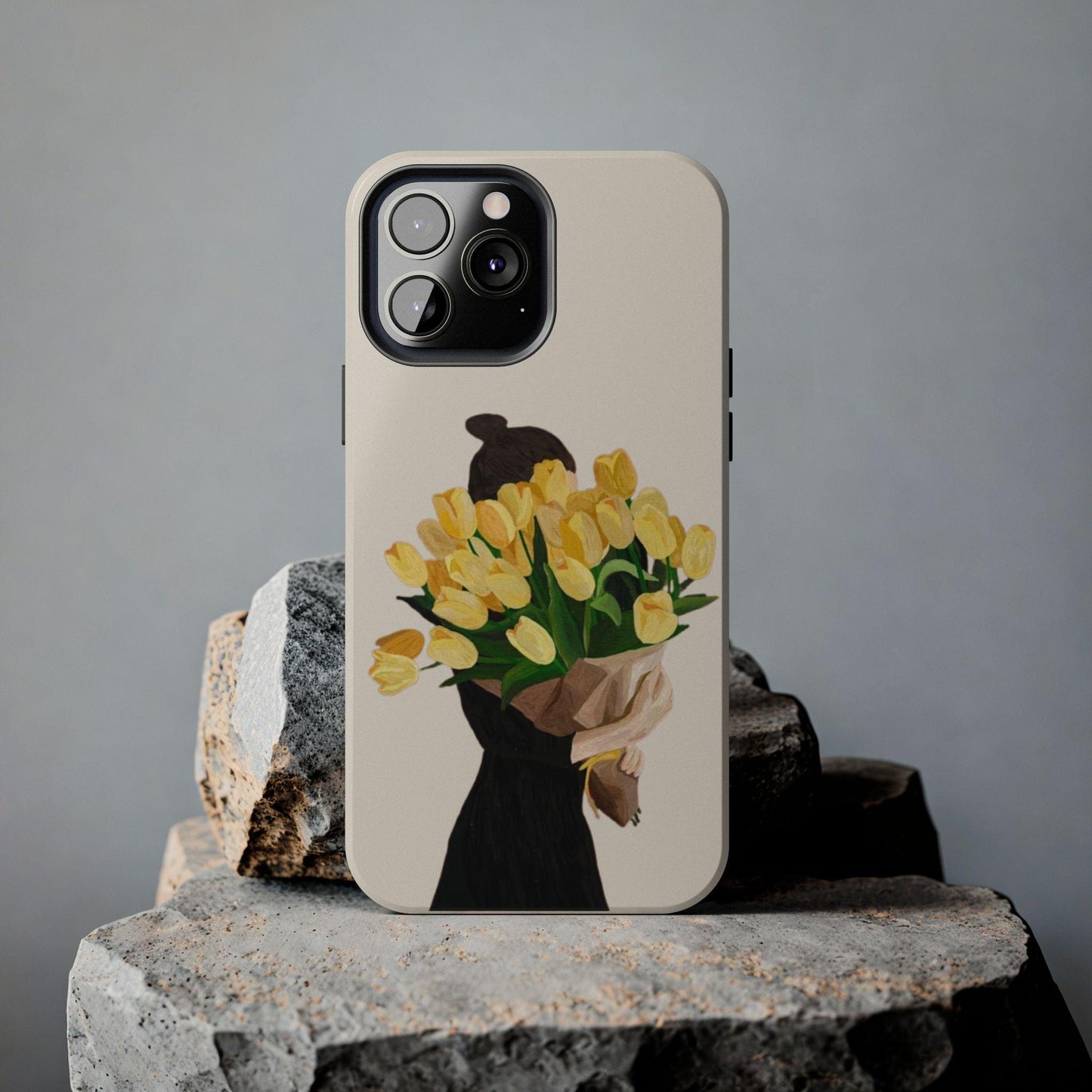 Golden Blooms: Femme Elegance Edition Tough Phone Cases