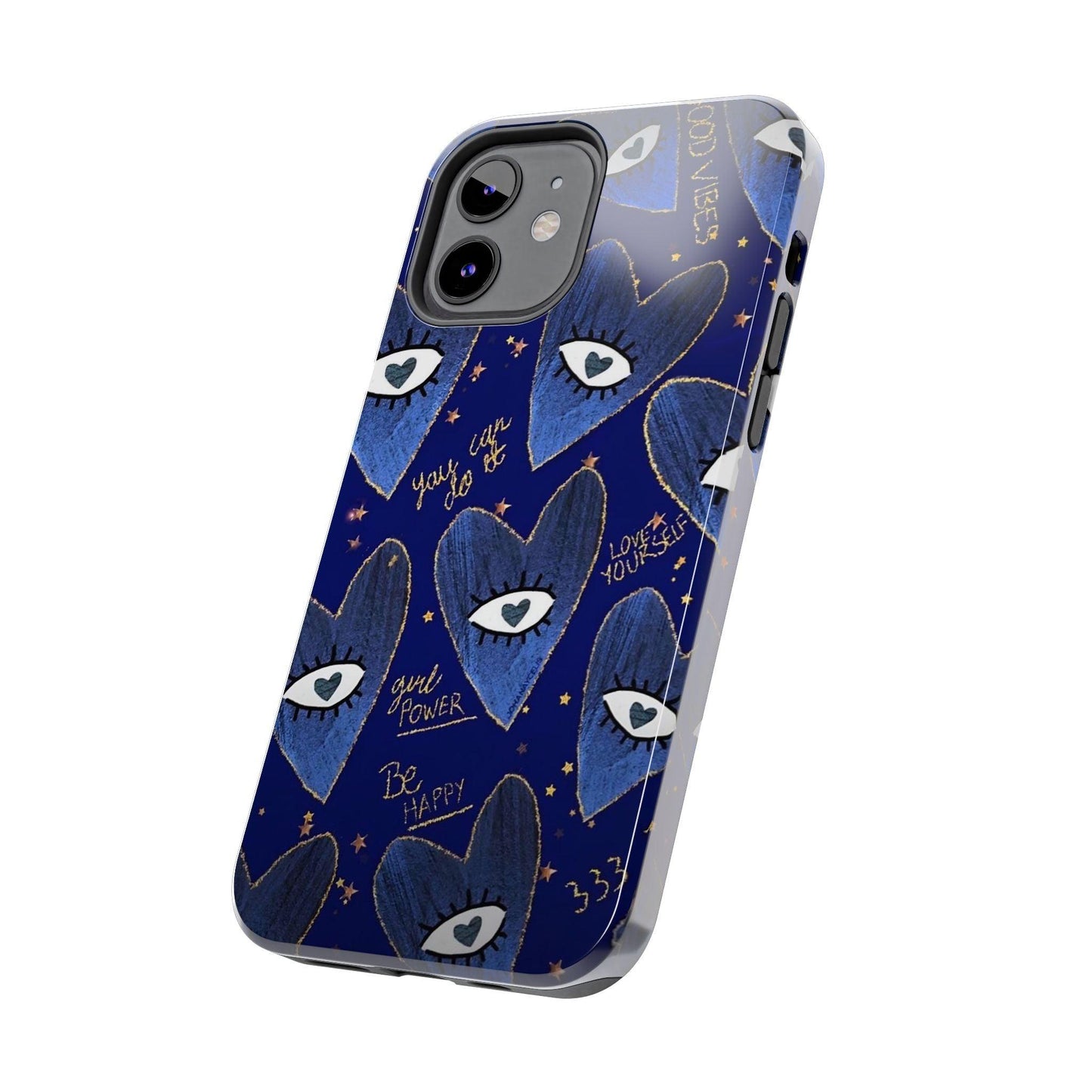 Lucky Midnight Blue Eyes Tough iPhone Cases