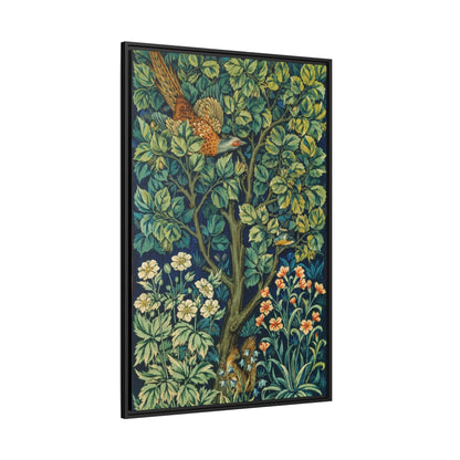 William Morris and John Henry Dearle's Cock Pheasant (1916) - Matte Canvas, Black Frame