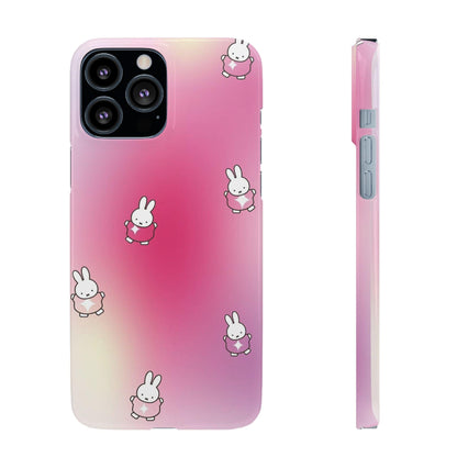 The Bunny Aura Pink Snap Cases