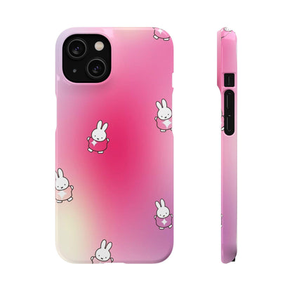 The Bunny Aura Pink Snap Cases