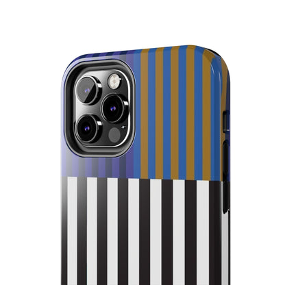 Striped Colorblock Symphony Tough iPhone Cases