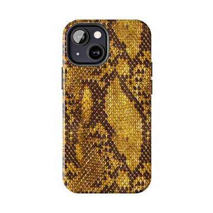 Golden Viper Scales Tough iPhone Cases