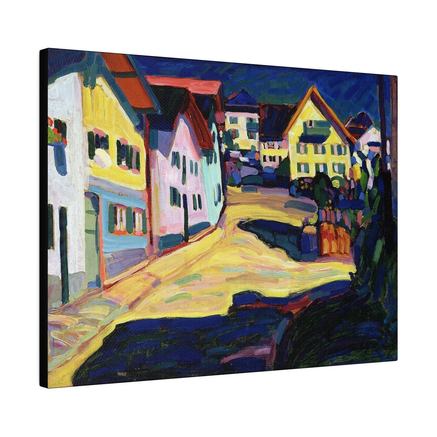 Murnau, Burggrabenstrasse 1 (1908) painting by Wassily Kandinsky -- Matte Canvas, Stretched, 0.75"