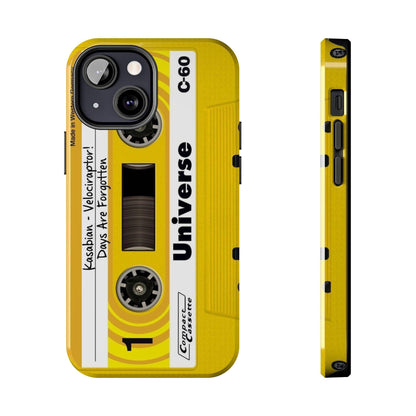 Retro Yellow Cassette Tape iPhone Cases