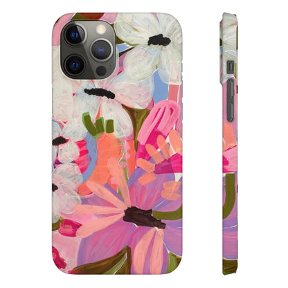 Blossoming Grace Floral Snap iPhone Cases