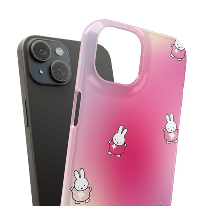 The Bunny Aura Pink Snap Cases