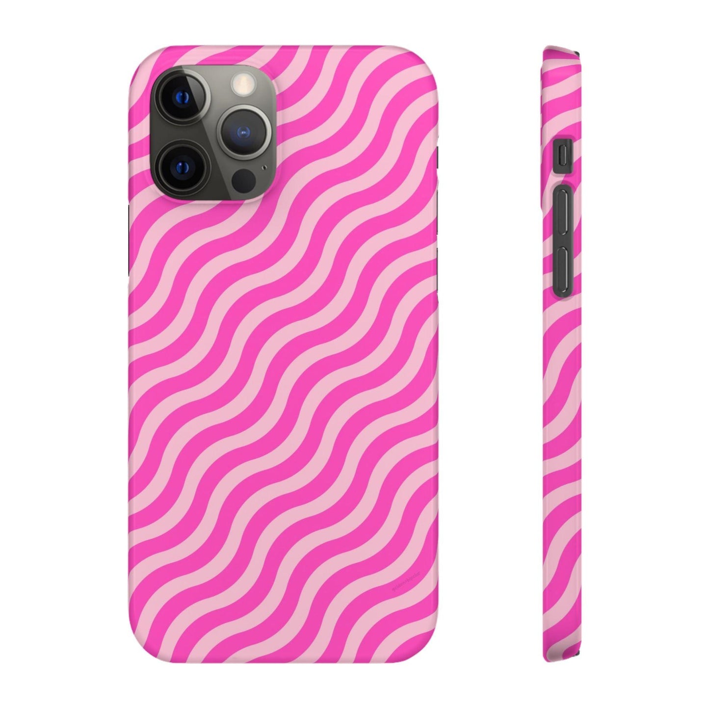 Waveicious Pink Snap iPhone Cases