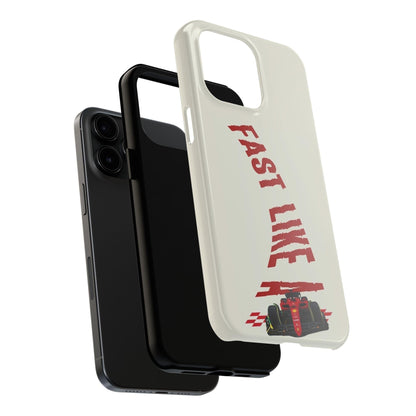 Fast Like a Race Car Tough iPhone Cases