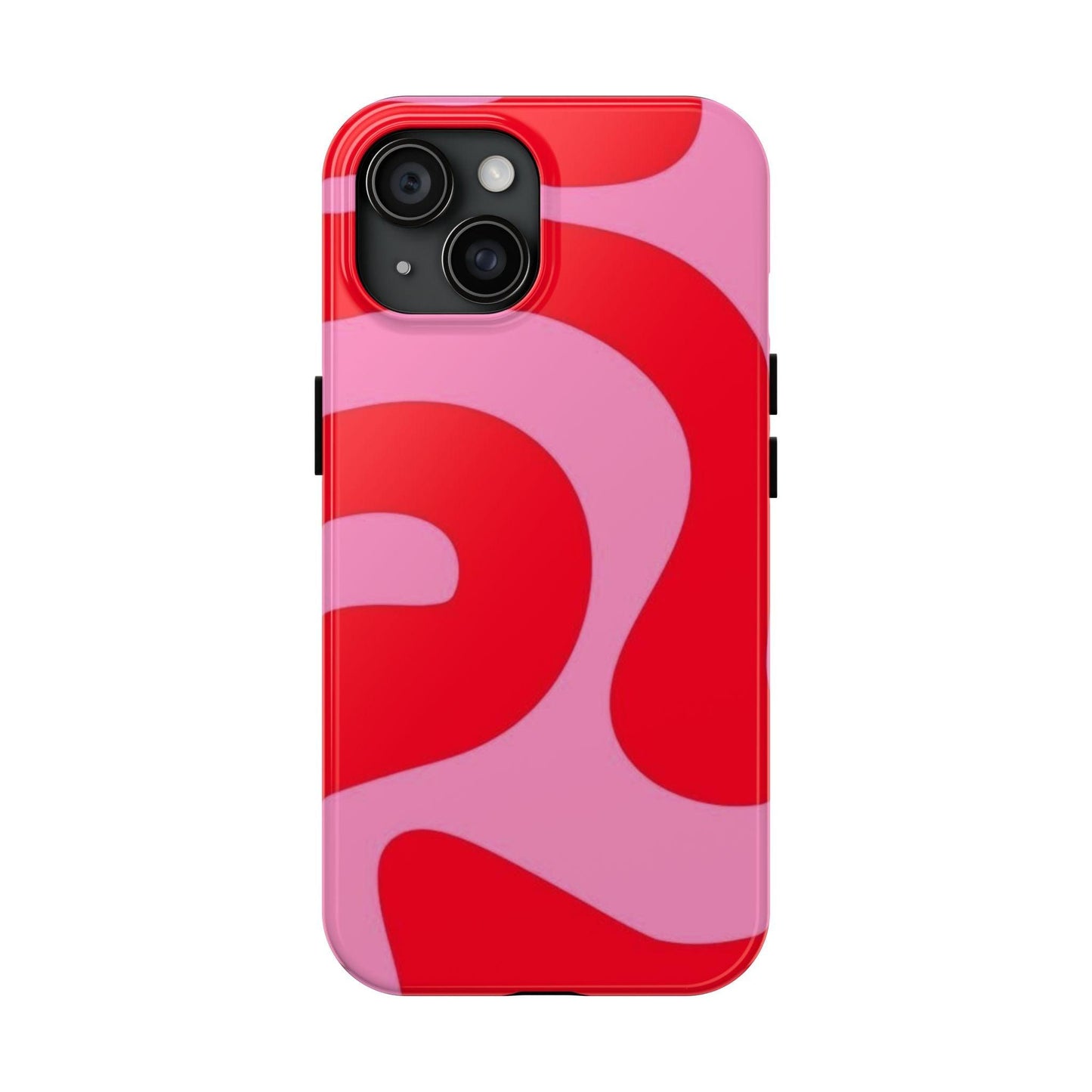 Pop Pink Swirls Tough iPhone Cases