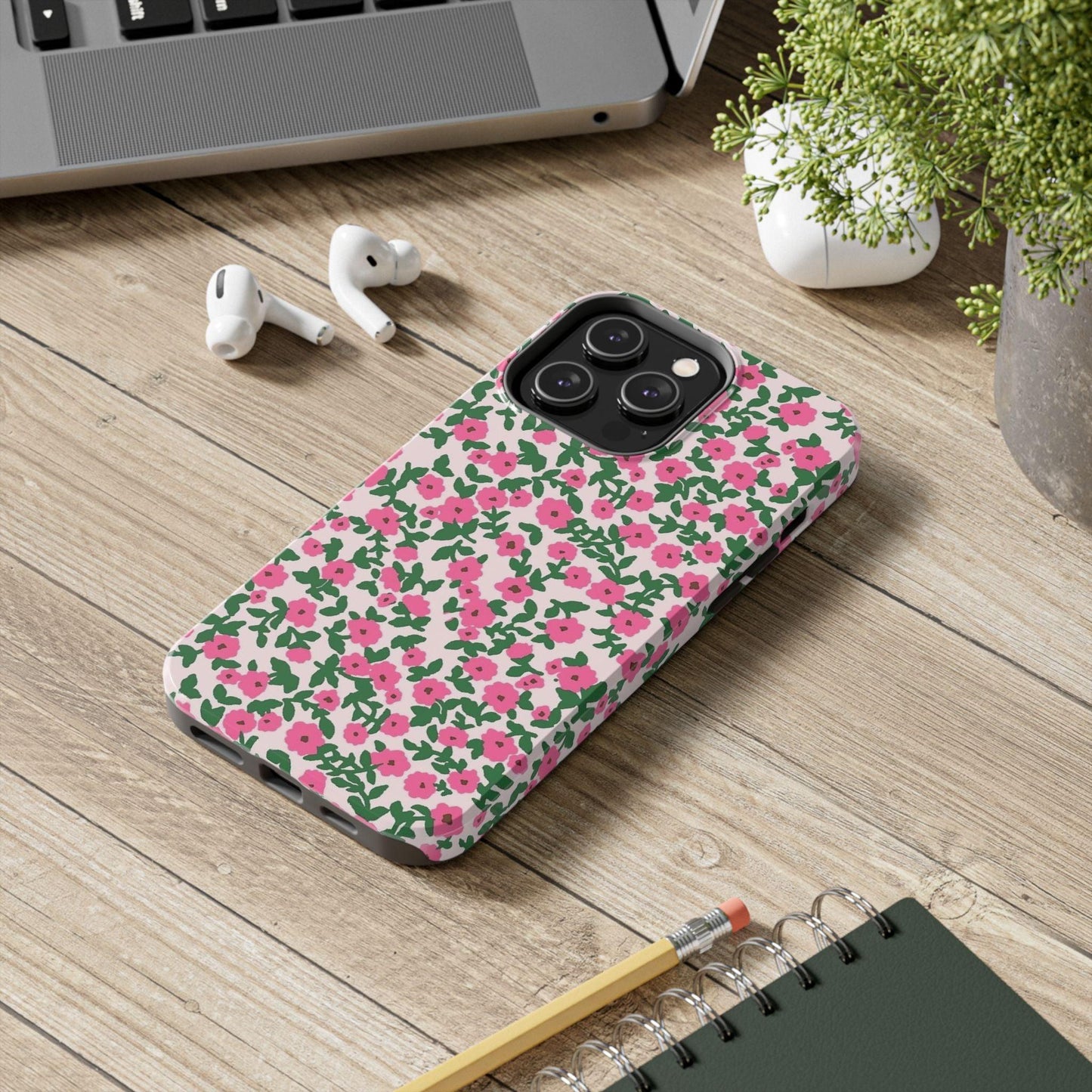 Spring Edition Pink Floral Tough iPhone Cases