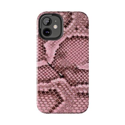 Pink Python Scales Tough iPhone Cases