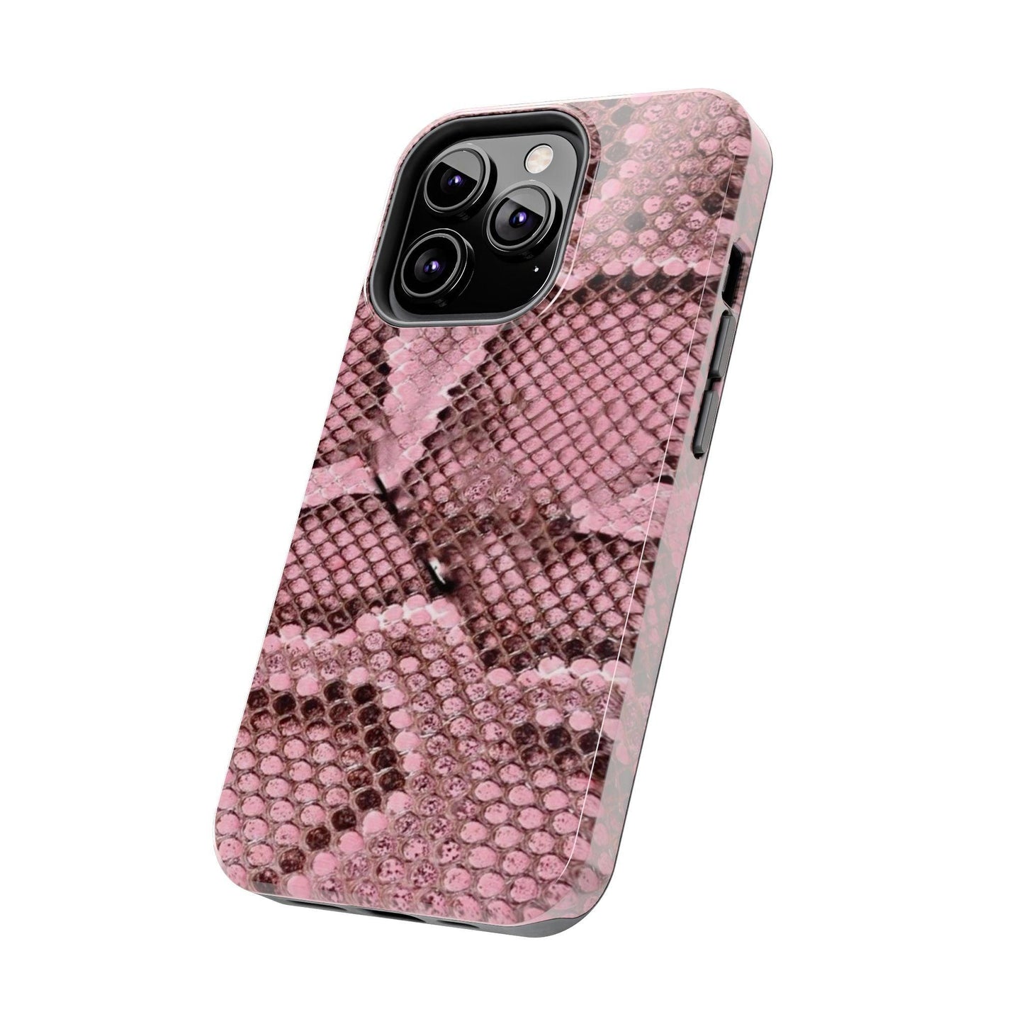 Pink Python Scales Tough iPhone Cases